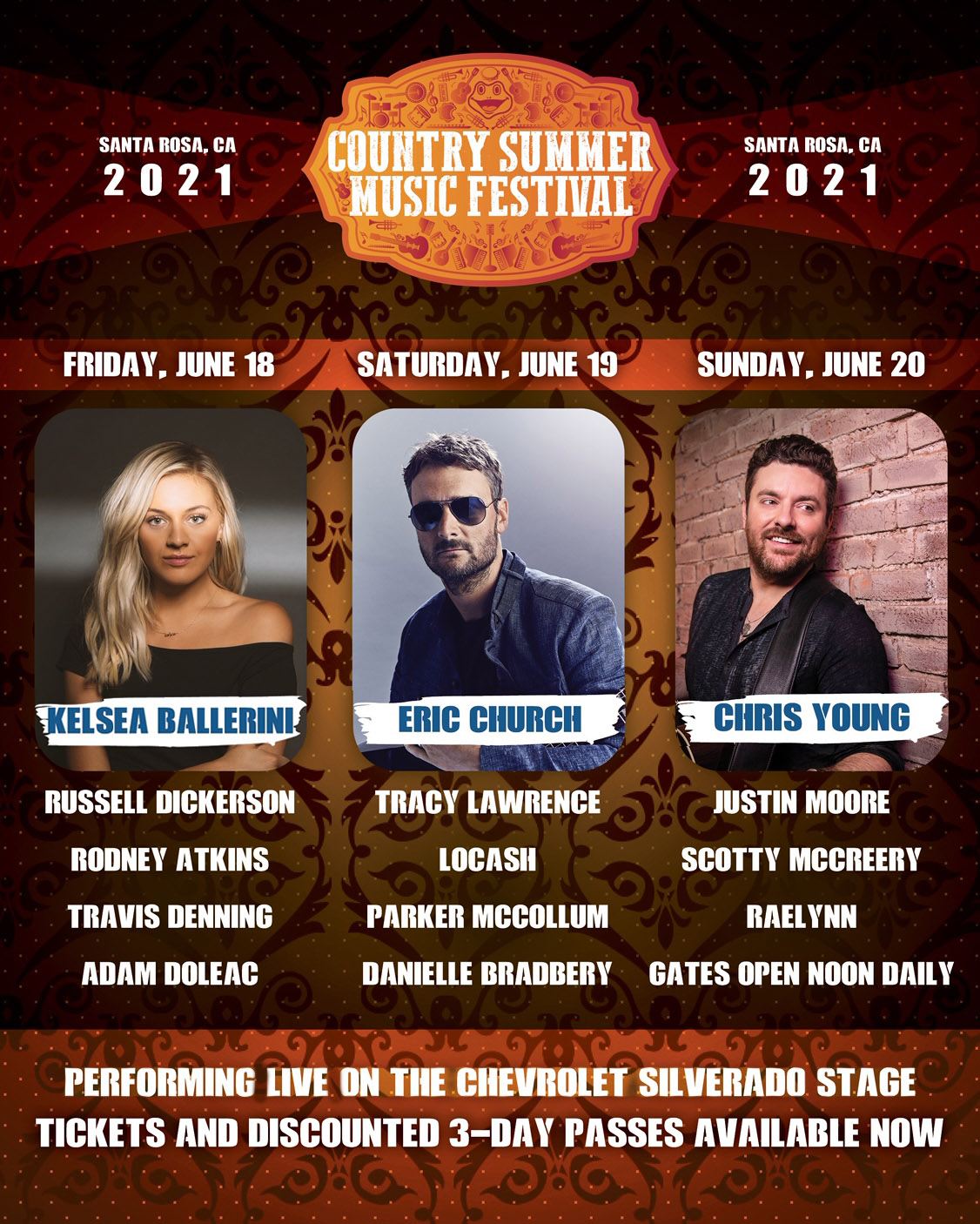 Froggy 92.9 Announces June 18 - 20, 2021 Chevrolet Silverado Stage ...