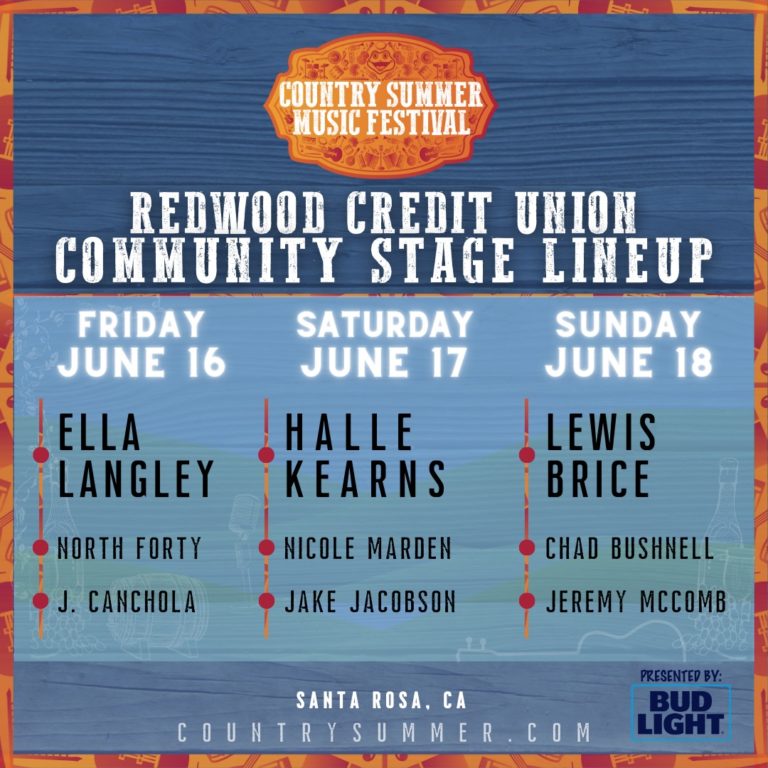 Lineup Country Summer Music Festival