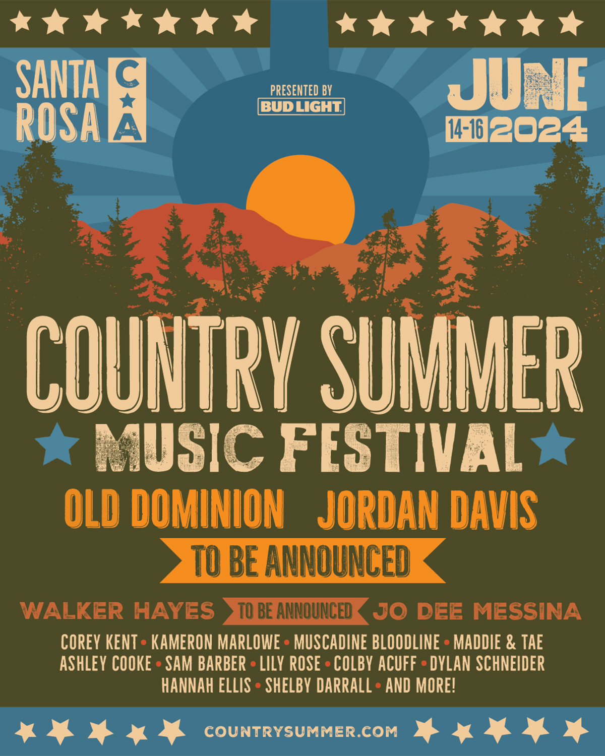 Initial 2024 Lineup Announcement Country Summer Music Festival